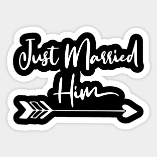 Just Married Couple Matching Sticker